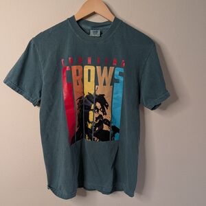 Comfort Colors Counting Crows Graphic T-Shirt Size Medium Green Band Tee